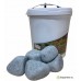 Камень жадеит галтованный шлифованный хакасия для банной печи в ведрах по 20 кг 