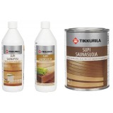 Предлагаем супи масло Tikkurila для покрытия стен и полков внутри парной бани