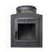Банная чугунная печь Атмосфера Ламель до 22 м³ Жадеит перенесенный рисунок