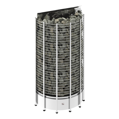 Печь SAWO Tower напольная пристенная, 18,0 кВт, нерж. сталь, артикул TH12-180NS-WL-P, выносной пульт (пульт и блок мощности докупаются отдельно)