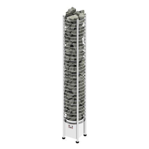 Печь SAWO TOWER вертикальная, круглые, 6 кВт, TH3-60NS-P, выносной пульт (пульт и блок мощности докупаются отдельно)