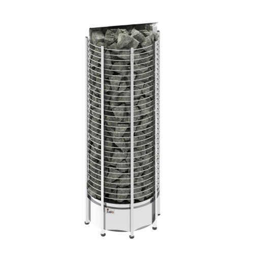 Печь SAWO TOWER вертикальная, пристенная, 8 кВт, TH6-80NS-WL, выносной пульт (пульт и блок мощности докупаются отдельно)