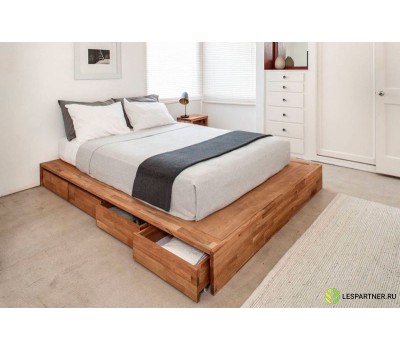Кровать в стиле Лофт из массива дерева "XXIX"