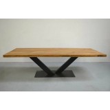 Сделайте заказ стола по индивидуальным размерам из различных пород дерева на металлическом или деревянном подстолье