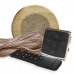 Комплект влагостойкой акустики для бани и сауны - SW1 Black ECO SAUNA (круглая решетка)